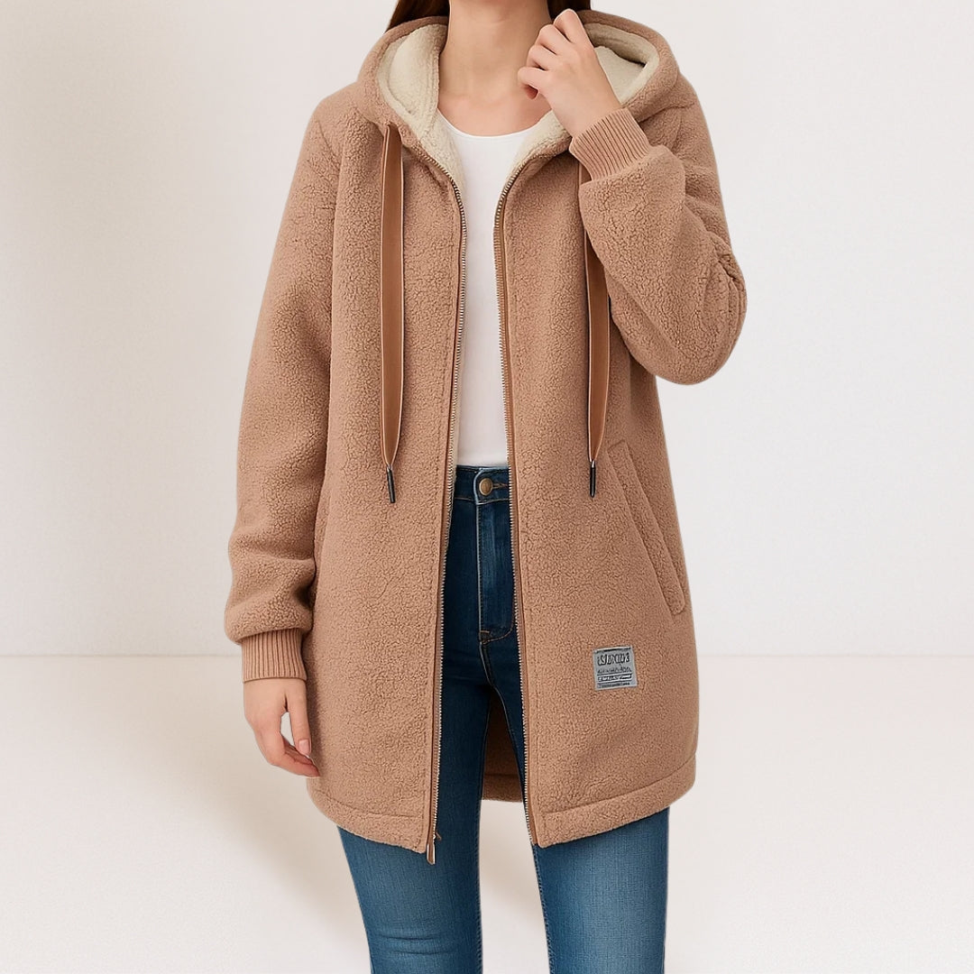 Georgia | Cozy Longline Hooded Jacket
