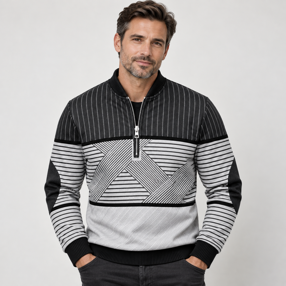 Classic Stripe Quarter-Zip