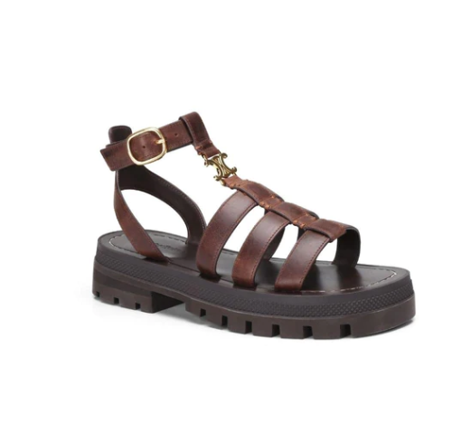 Ladies' Chunky Sole Woven Slip-On Sandals Summer