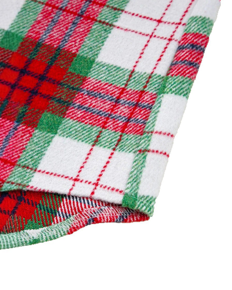 Relaxed Checkered Wool Coat