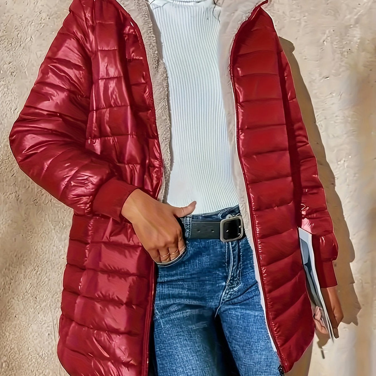 Cora | Cozy-Fleece Longline Coat