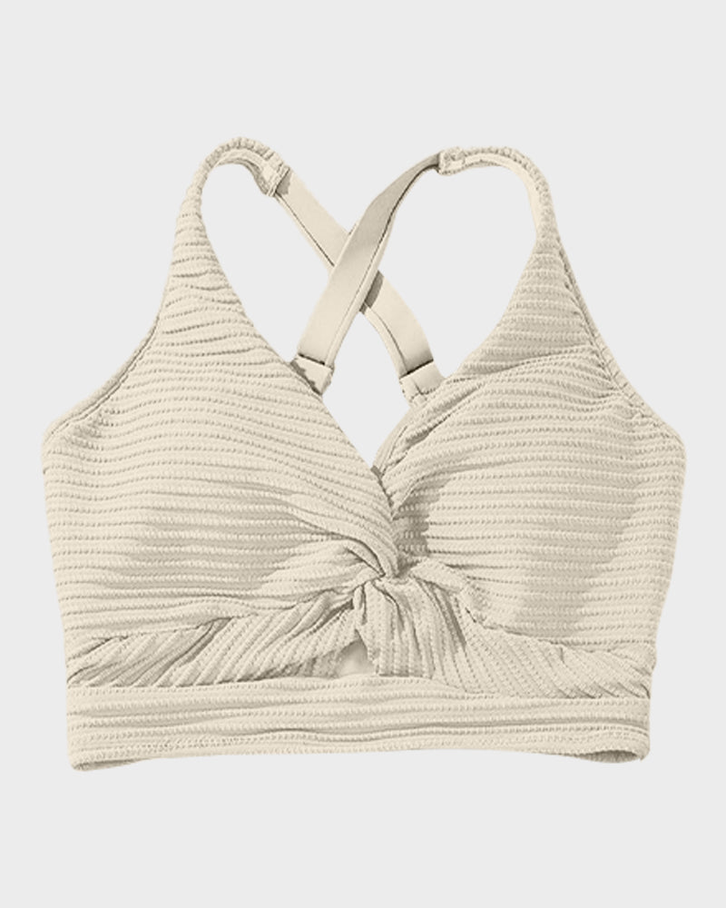 Ribbed High-Waisted Bikini Set for Women
