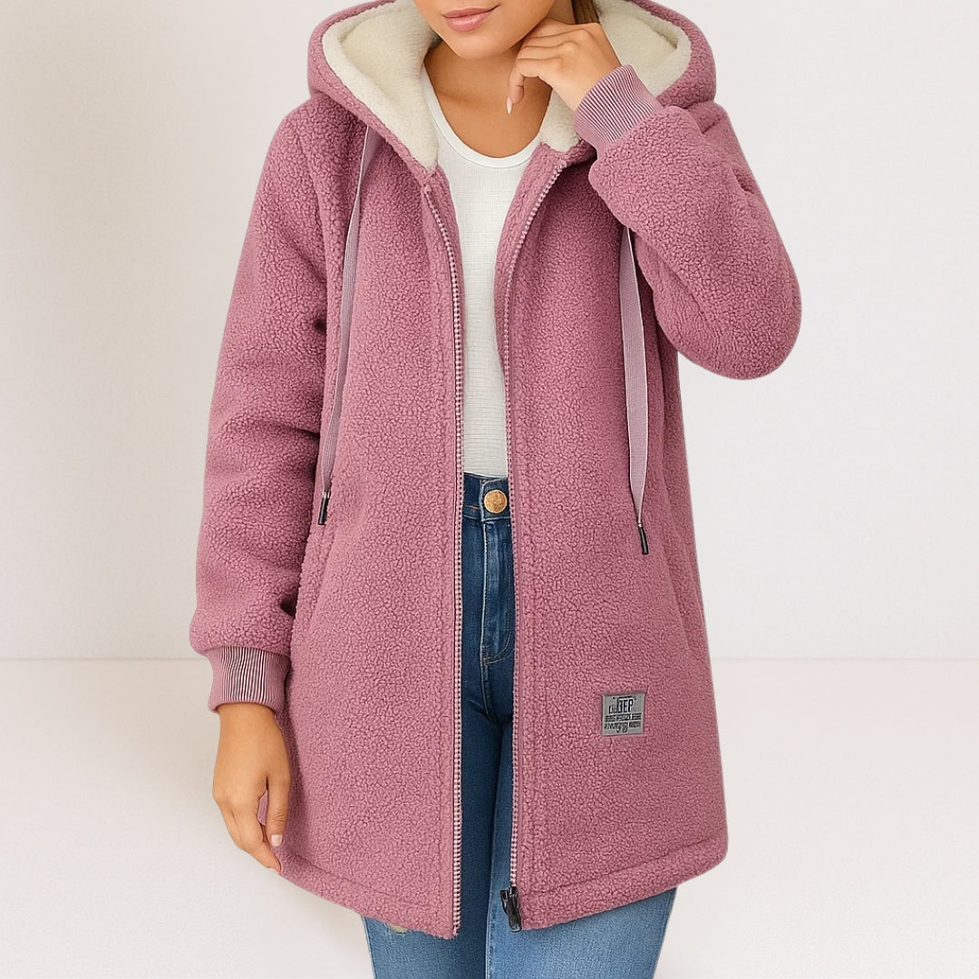 Georgia | Cozy Longline Hooded Jacket