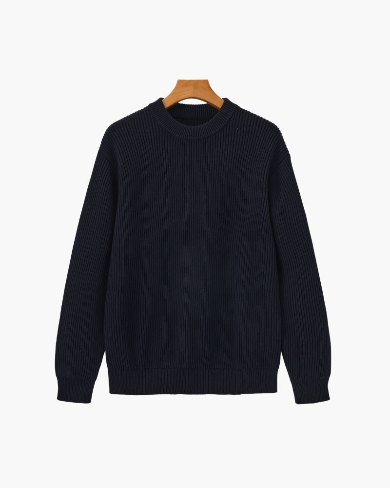 Rib Knit Crew Neck