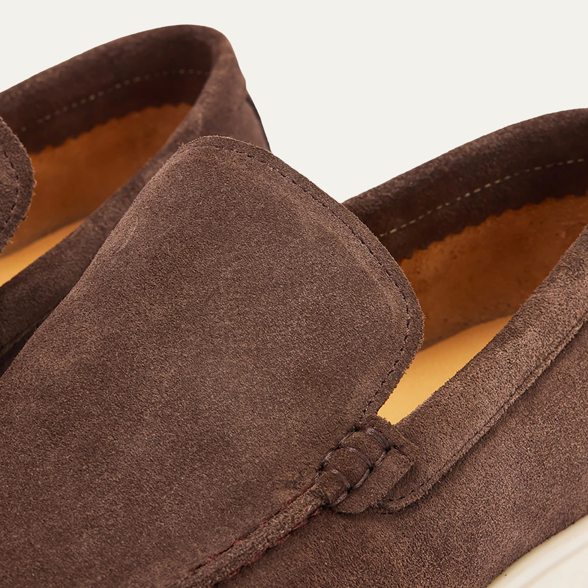 The Meadowgate Men’s Casual Vintage Suede Leather Slip On Loafers - Khaki