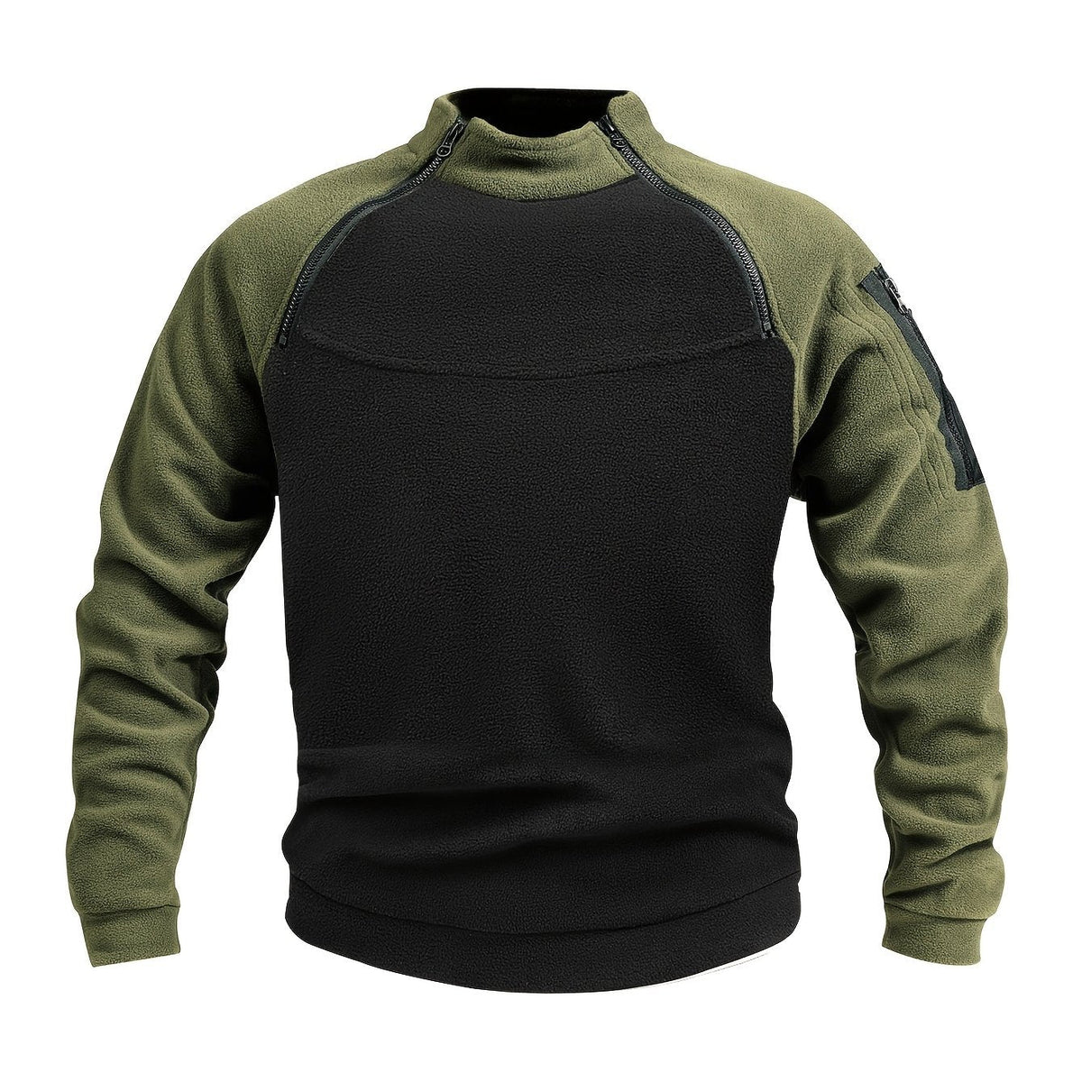 Grady | Military-Inspired Pullover with Zip Details