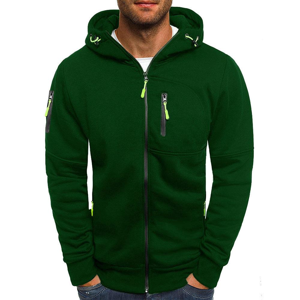 Men's Breathable Zip-Up Hoodie - Comfortable Sweatshirt