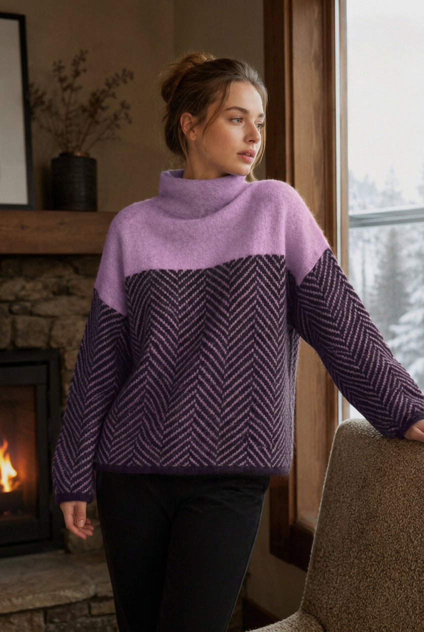 Cozy Everyday Roll Neck Knit Sweater