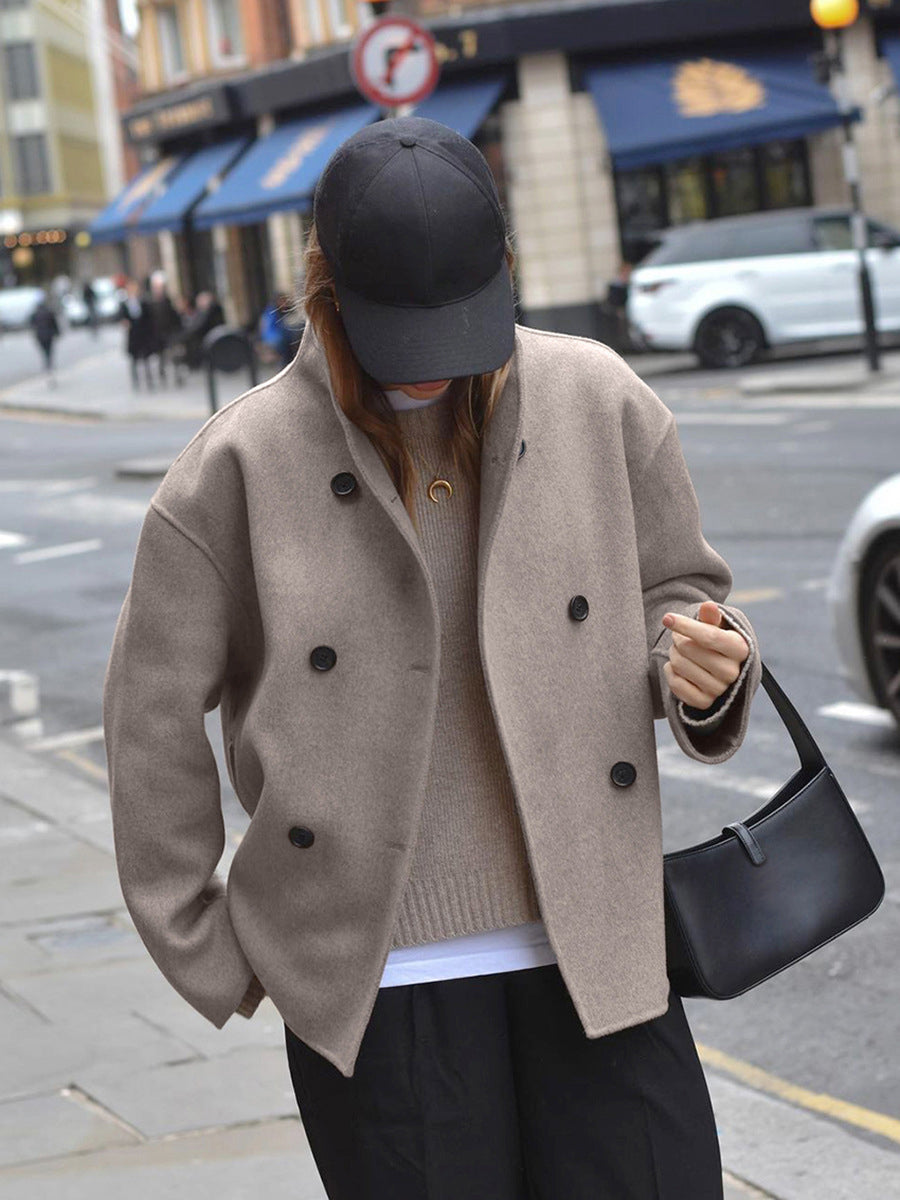 Charlene | Women's Double-Breasted Peacoat