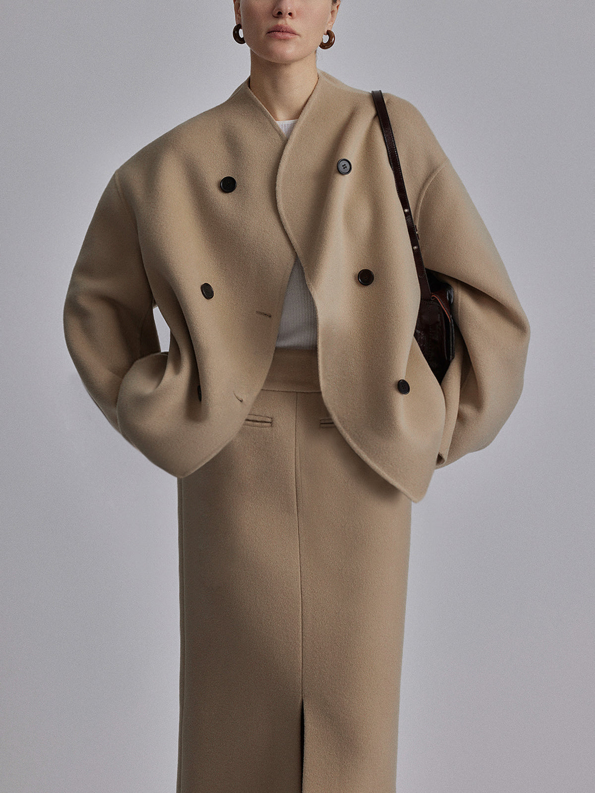 Charlene | Women's Double-Breasted Peacoat