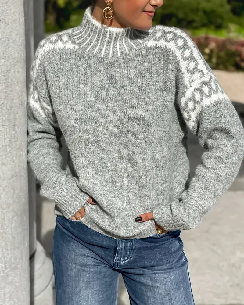 Cozy Knit Turtleneck Sweater for Women