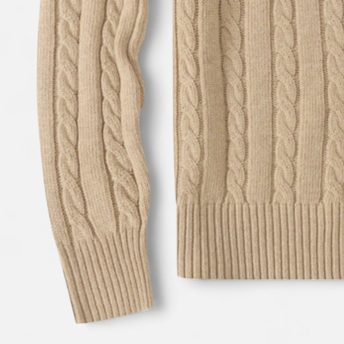 Men's Classic Crew Neck Cotton Blend Sweater