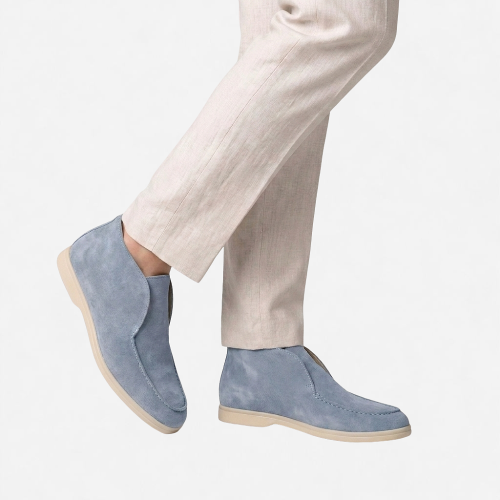 OLDMONEYLOOK | Men Heritage Suede Loafers Classic Slip-On