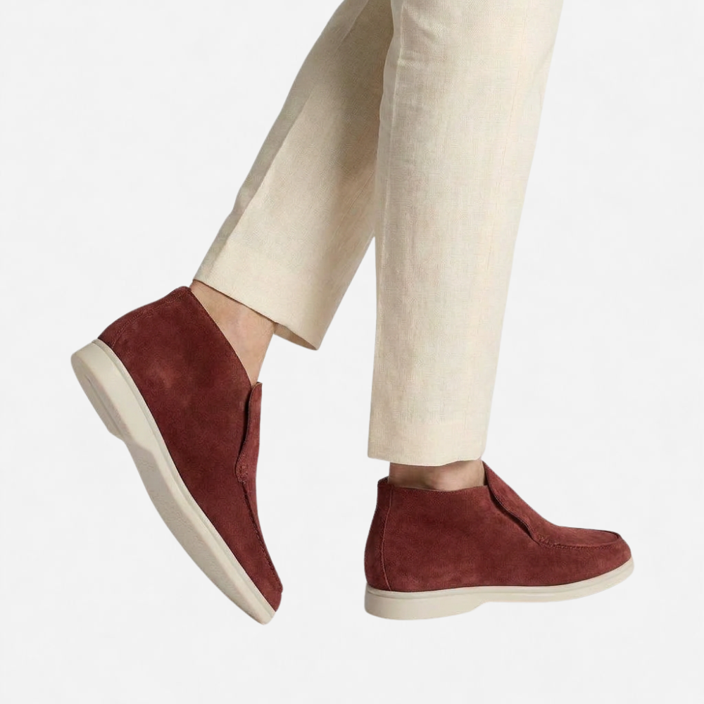 OLDMONEYLOOK | Men Refined Lightweight Suede Loafers