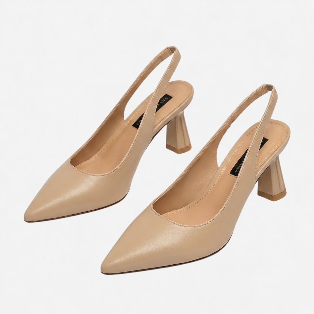 OLDMONEYLOOK | Women’s Refined Pointed Toe Heel Sandals