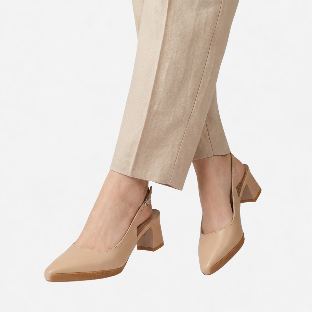 OLDMONEYLOOK | Women’s Refined Square Toe Heel Sandals