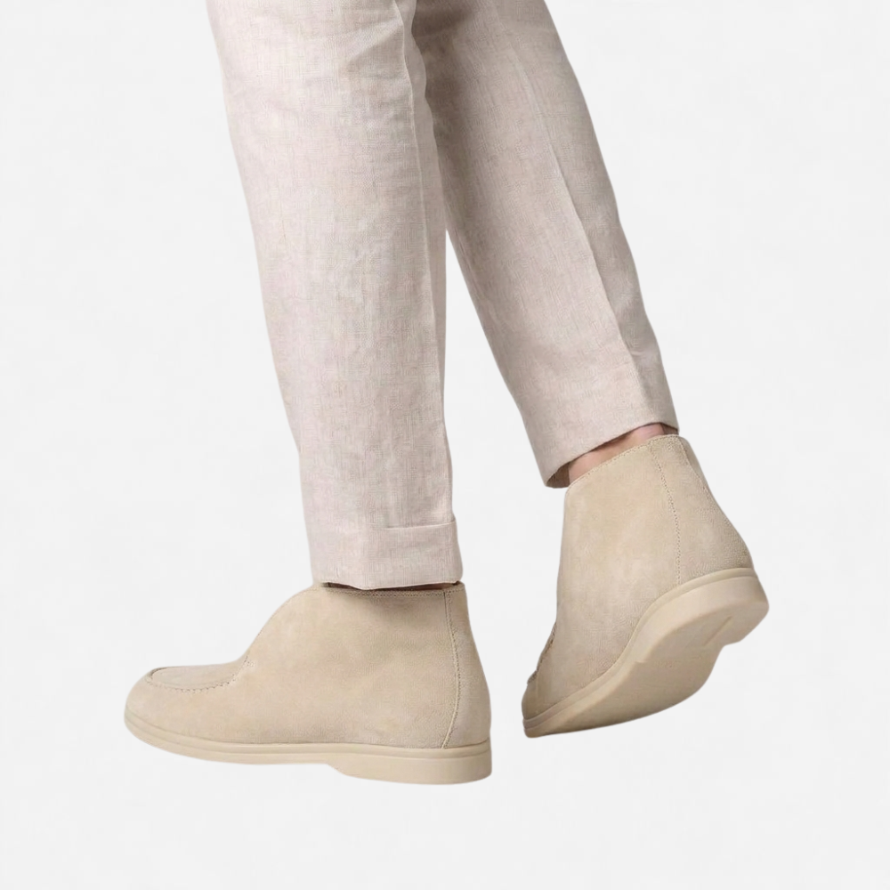 OLDMONEYLOOK | Men Heritage Suede Loafers Classic Slip-On