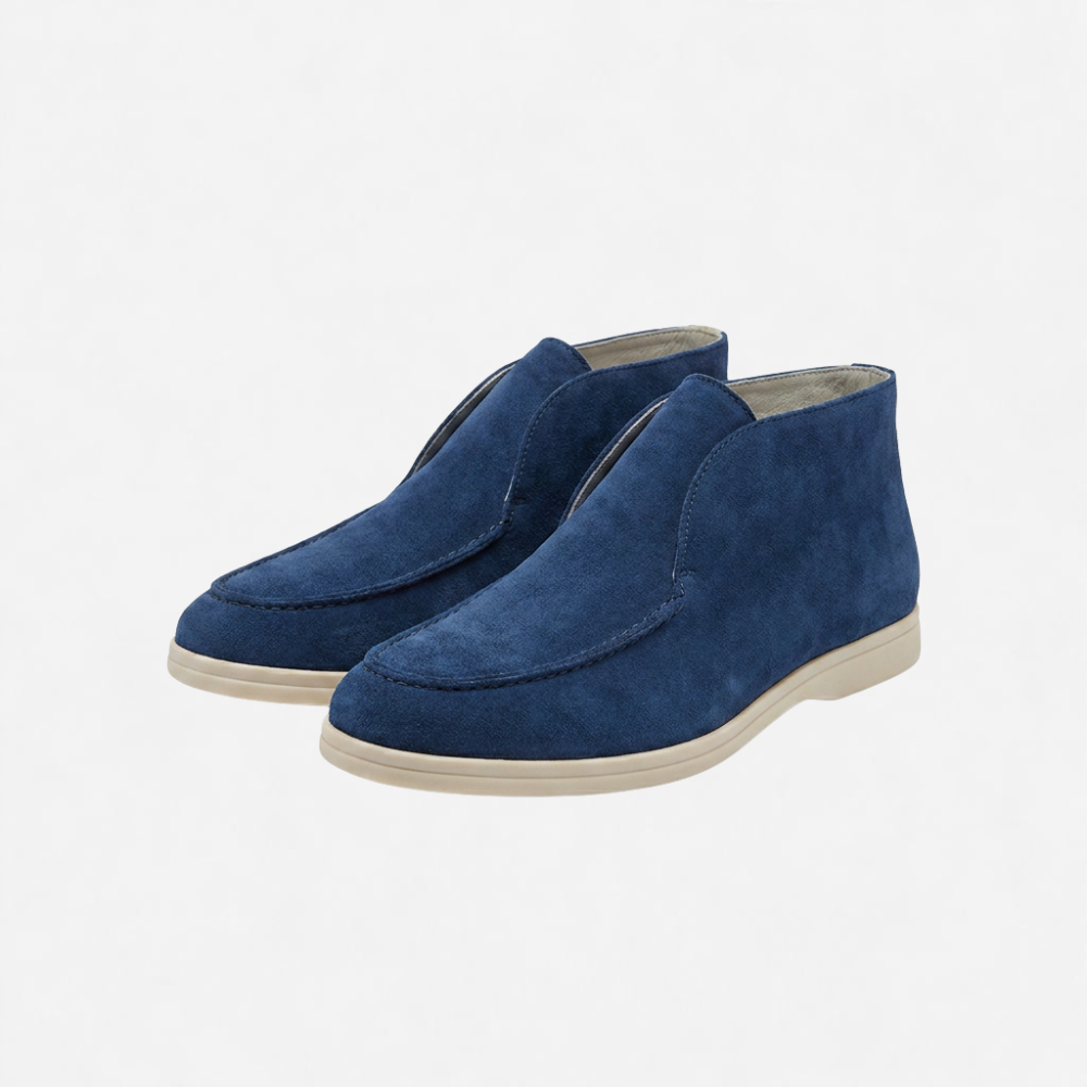 OLDMONEYLOOK | Men Heritage Suede Loafers Classic Slip-On