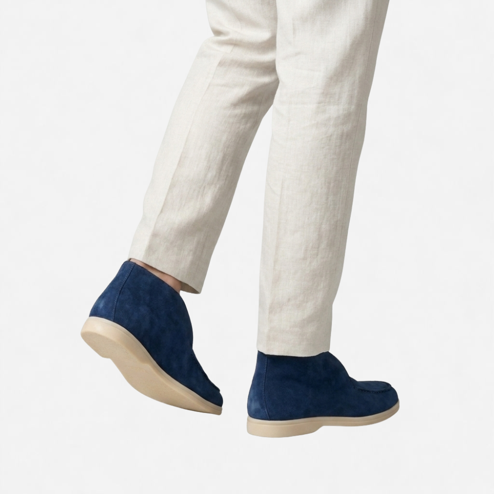 OLDMONEYLOOK | Men Heritage Suede Loafers Classic Slip-On