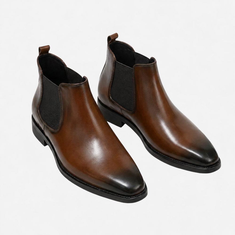 OLDMONEYLOOK | Men Refined Slip-On Chelsea Boots Classic