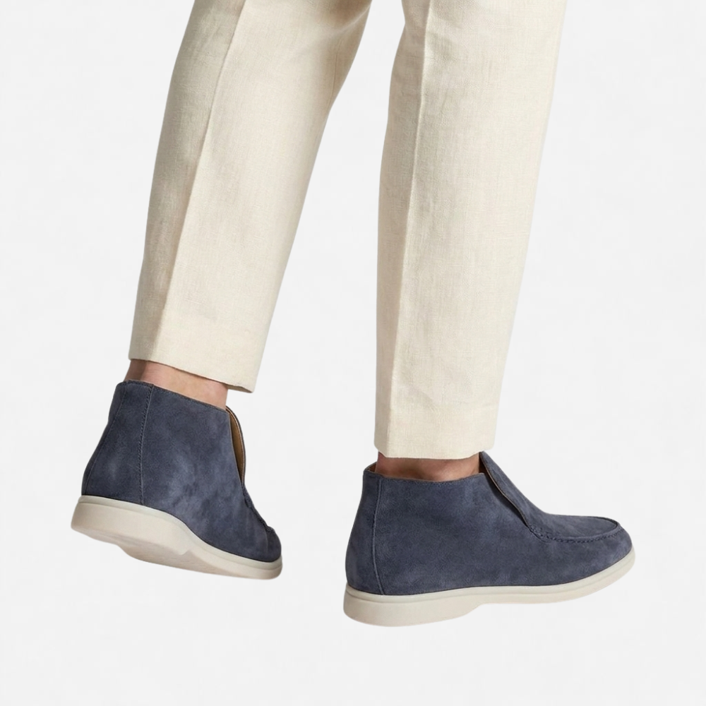 OLDMONEYLOOK | Men Refined Lightweight Suede Loafers