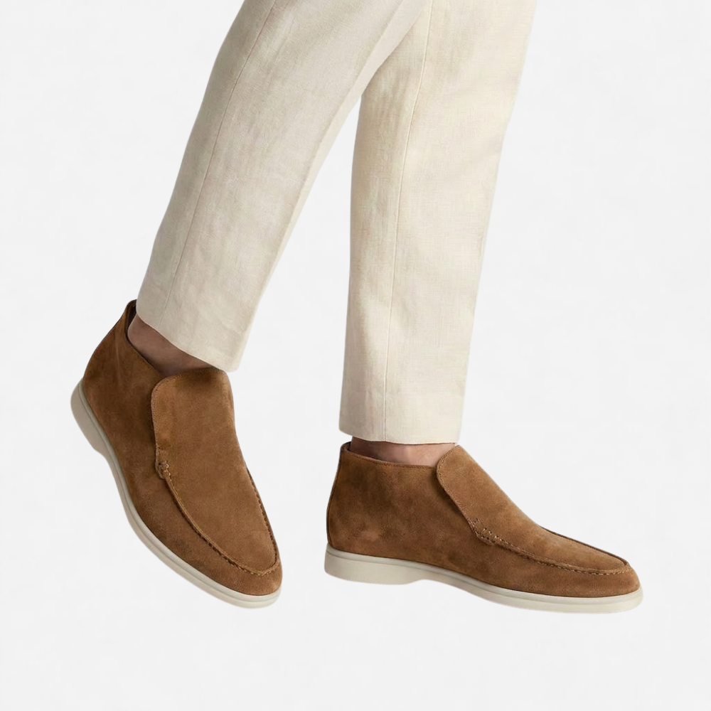 OLDMONEYLOOK | Men Refined Lightweight Suede Loafers