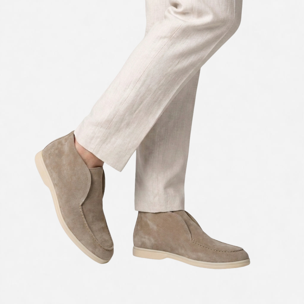 OLDMONEYLOOK | Men Heritage Suede Loafers Classic Slip-On