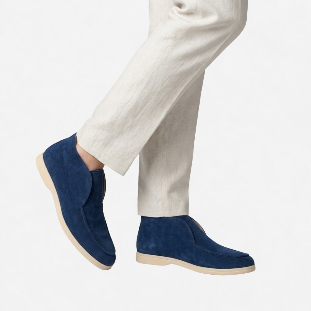 OLDMONEYLOOK | Men Heritage Suede Loafers Classic Slip-On