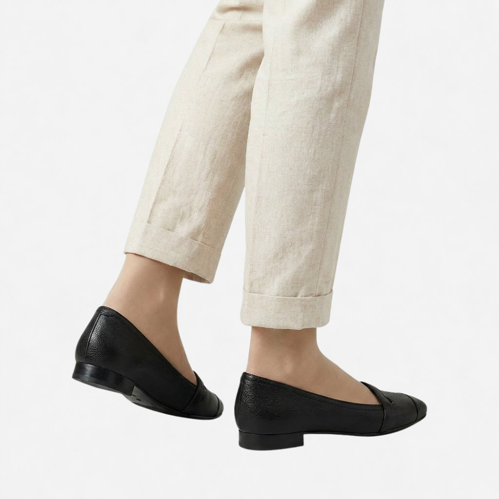 OLDMONEYLOOK | Women Refined Low Heel Leather Dress Shoes