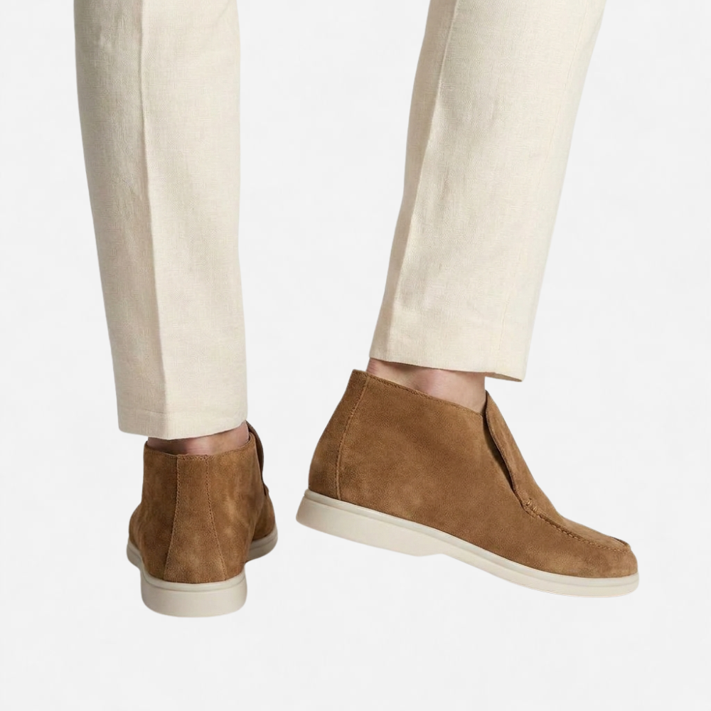 OLDMONEYLOOK | Men Refined Lightweight Suede Loafers