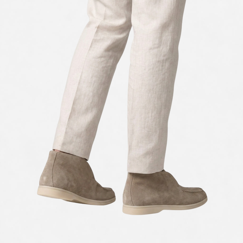 OLDMONEYLOOK | Men Heritage Suede Loafers Classic Slip-On