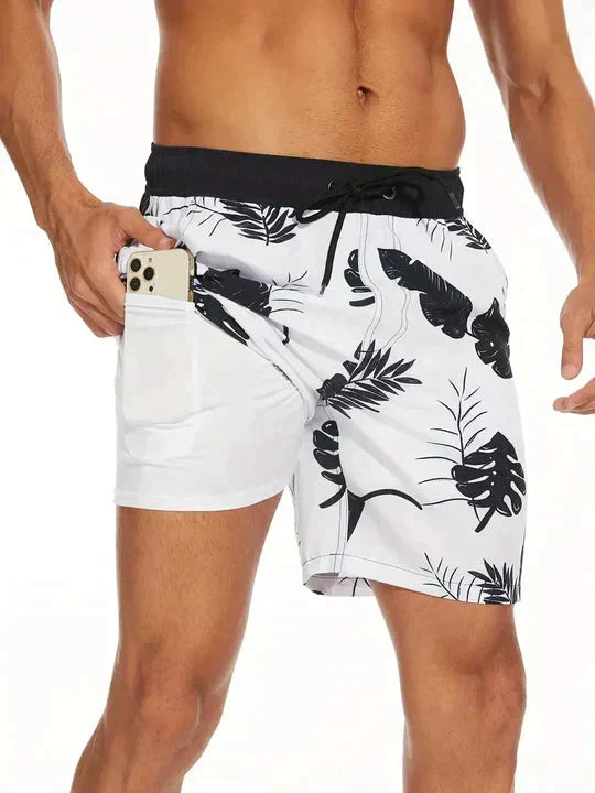 Men's Swim Shorts with Inner Pocket
