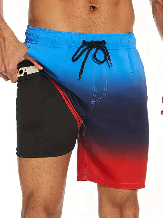 Men's Swim Shorts with Inner Pocket