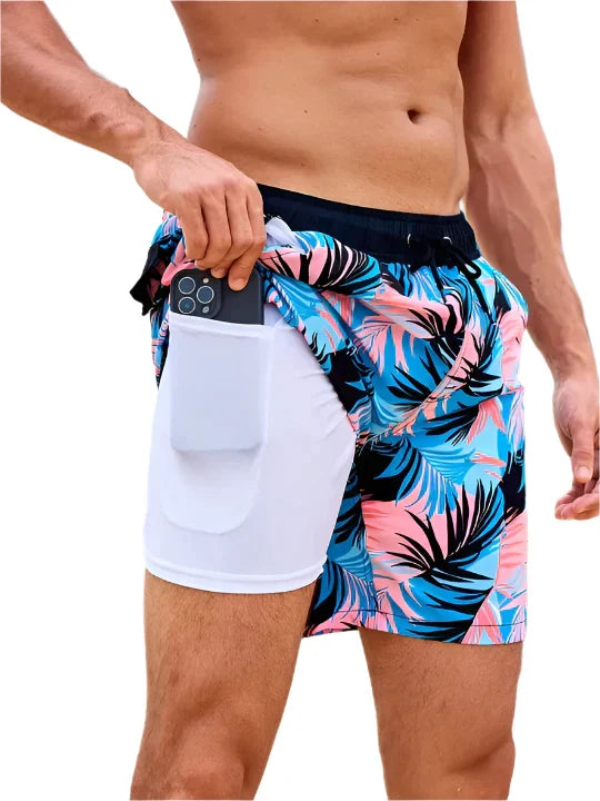 Men's Swim Shorts with Inner Pocket