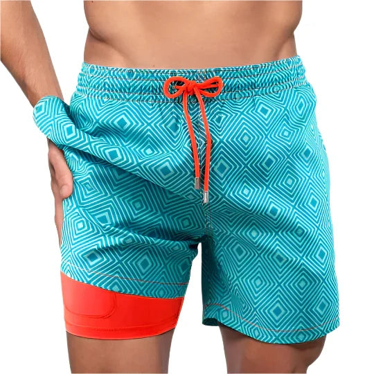 Men's Swim Shorts with Inner Pocket