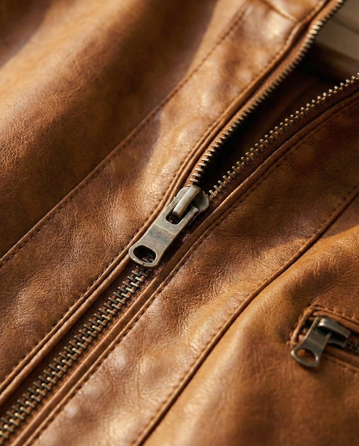 Timeless Men's Leather Jacket with Classic Style