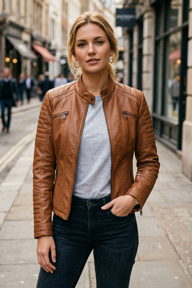 Off-Center Closure Jacket