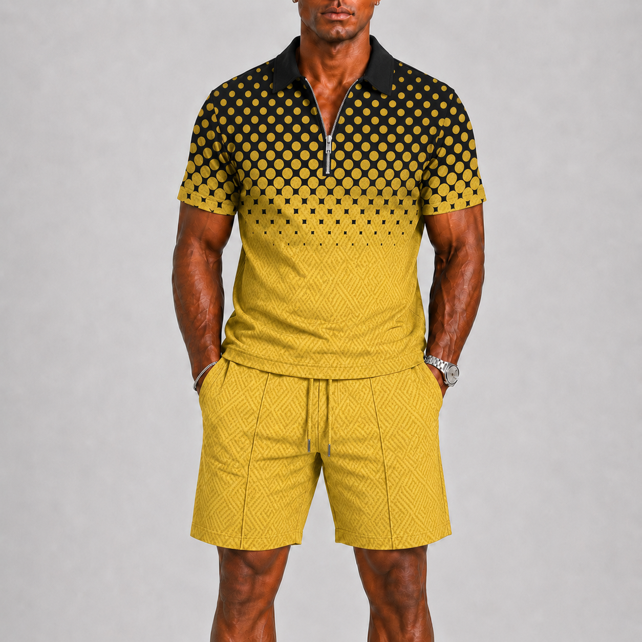 Men's Summer Set with Polo and Shorts