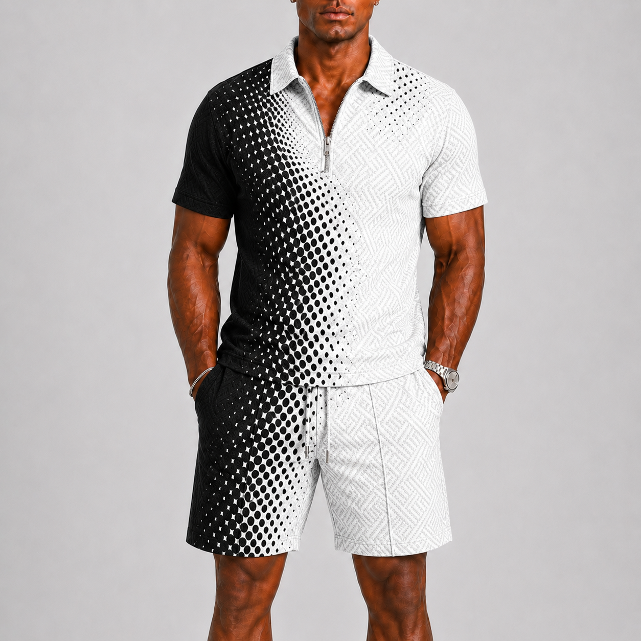 Men's Summer Set with Polo and Shorts