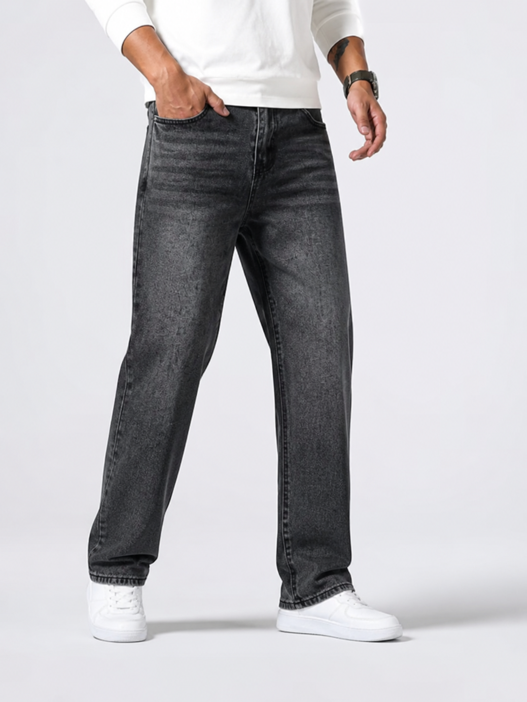 Men's Jeans Straight Legs Relaxed Fit
