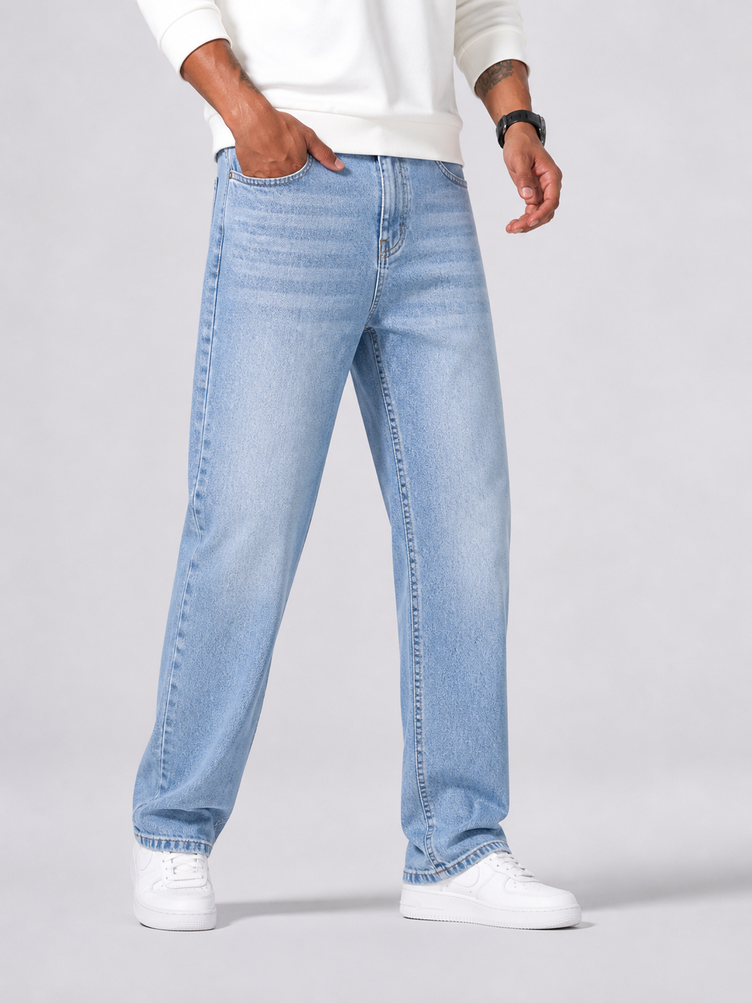 Men's Jeans Straight Legs Relaxed Fit