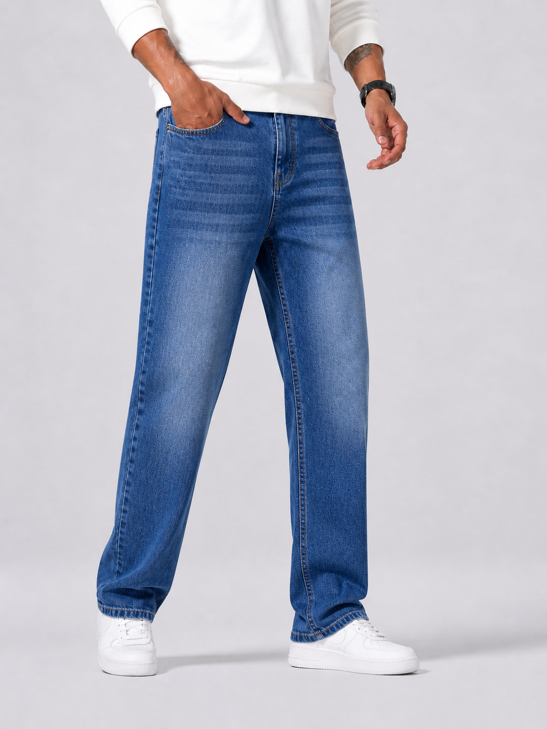 Men's Jeans Straight Legs Relaxed Fit