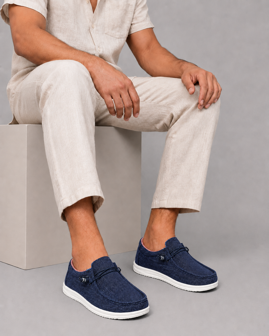 Men's Canvas Slip-Ons Lightweight Comfort