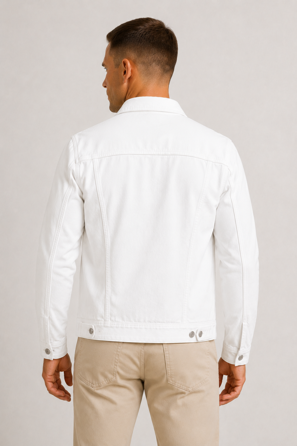 Men's Lightweight Denim Jacket Modern Casual Style