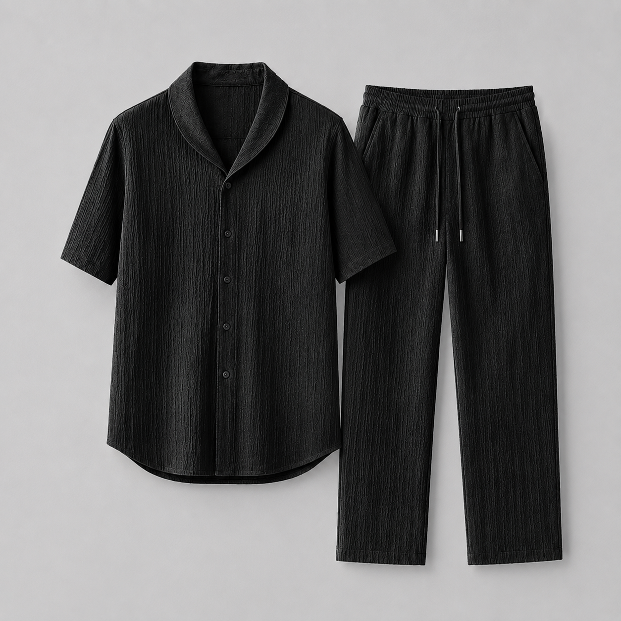 Men's Polo Set with Long Trousers