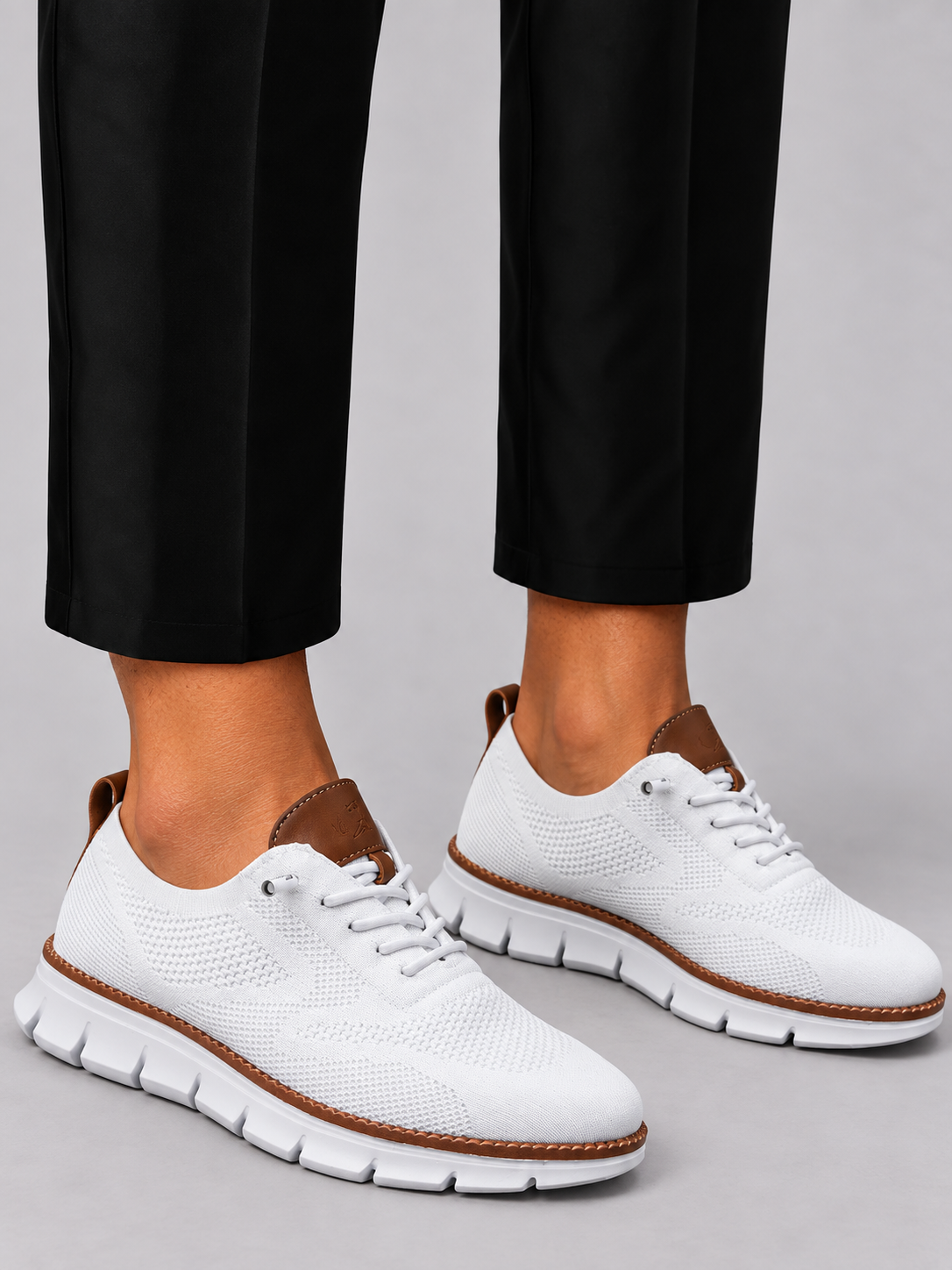 Men's Walking Shoes with Wide Toe Box and Non-Slip Sole