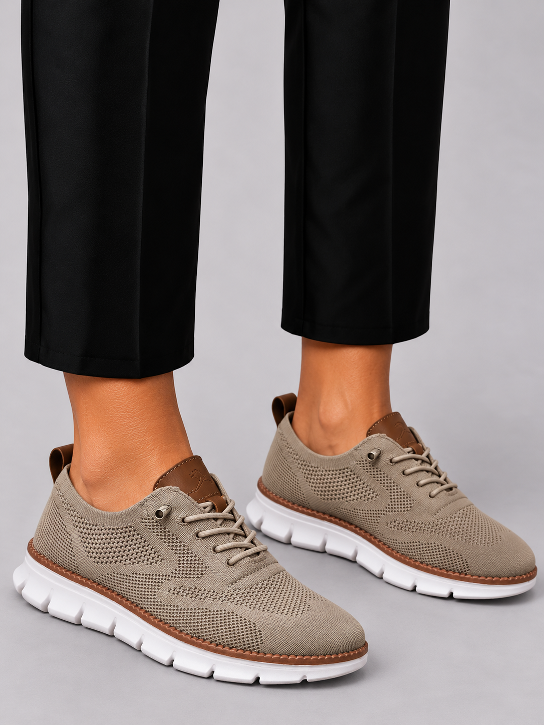 Men's Walking Shoes with Wide Toe Box and Non-Slip Sole