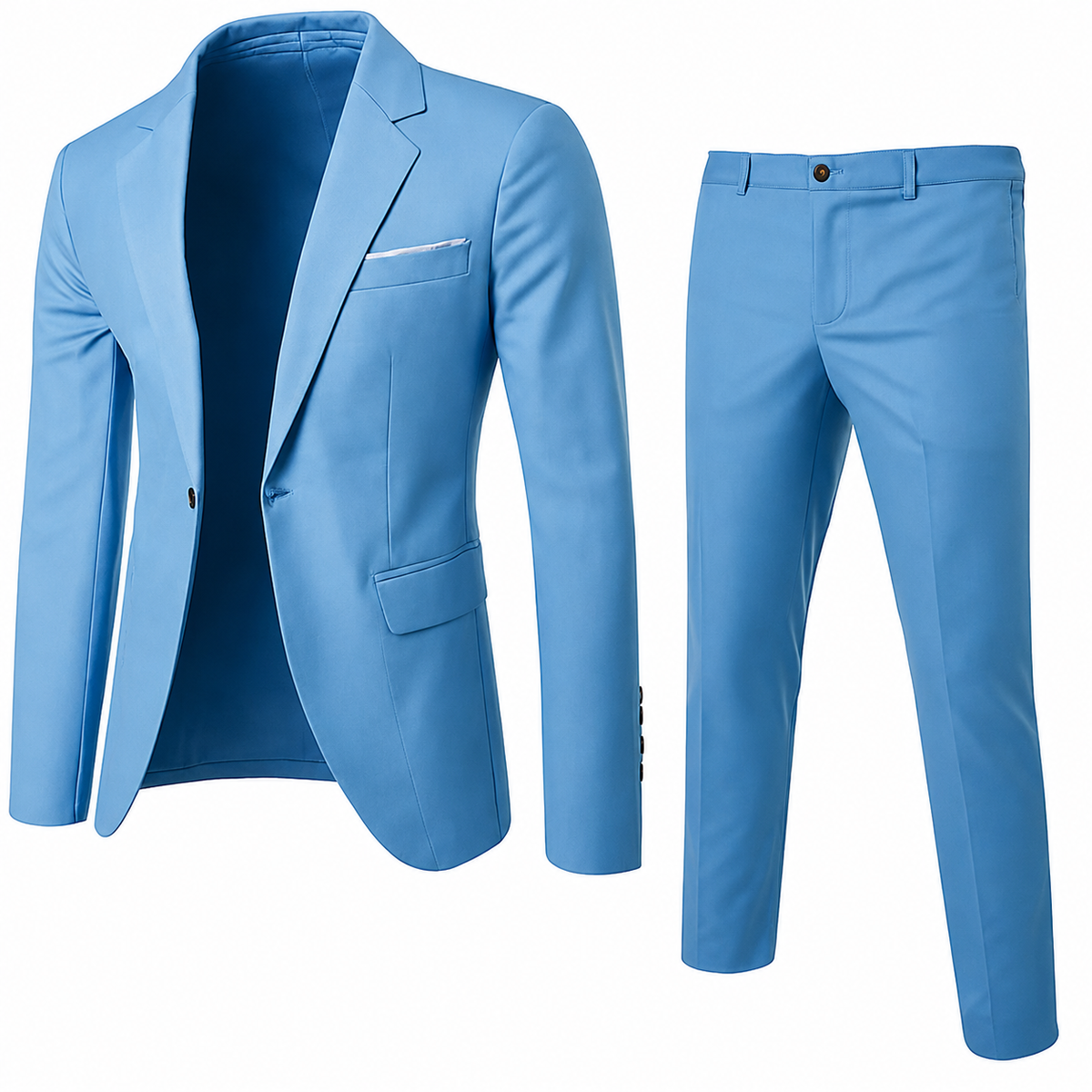 2-Piece Suit with Blazer and Trousers for Men