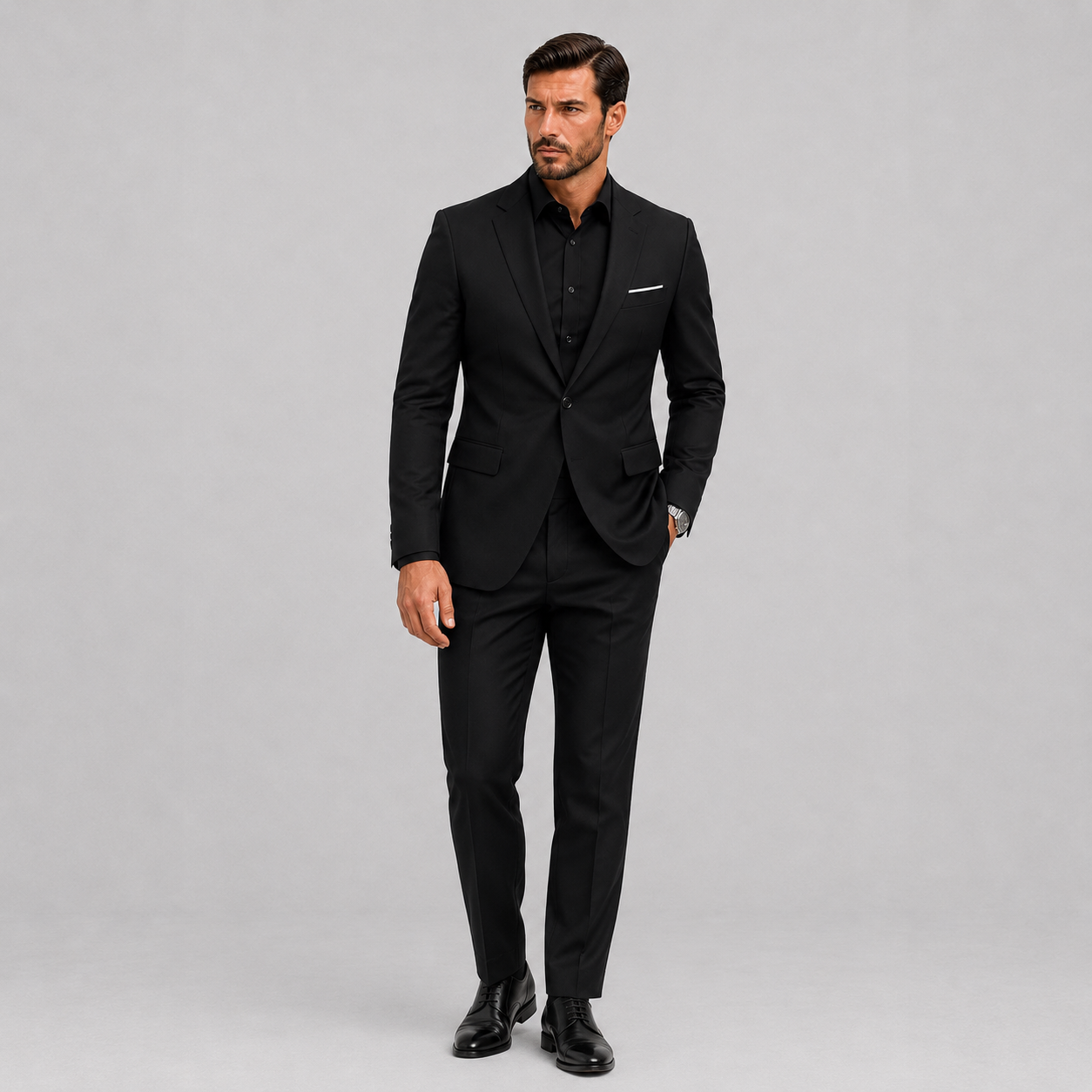Men's Slim-Fit Suit for Weddings and Formal Occasions