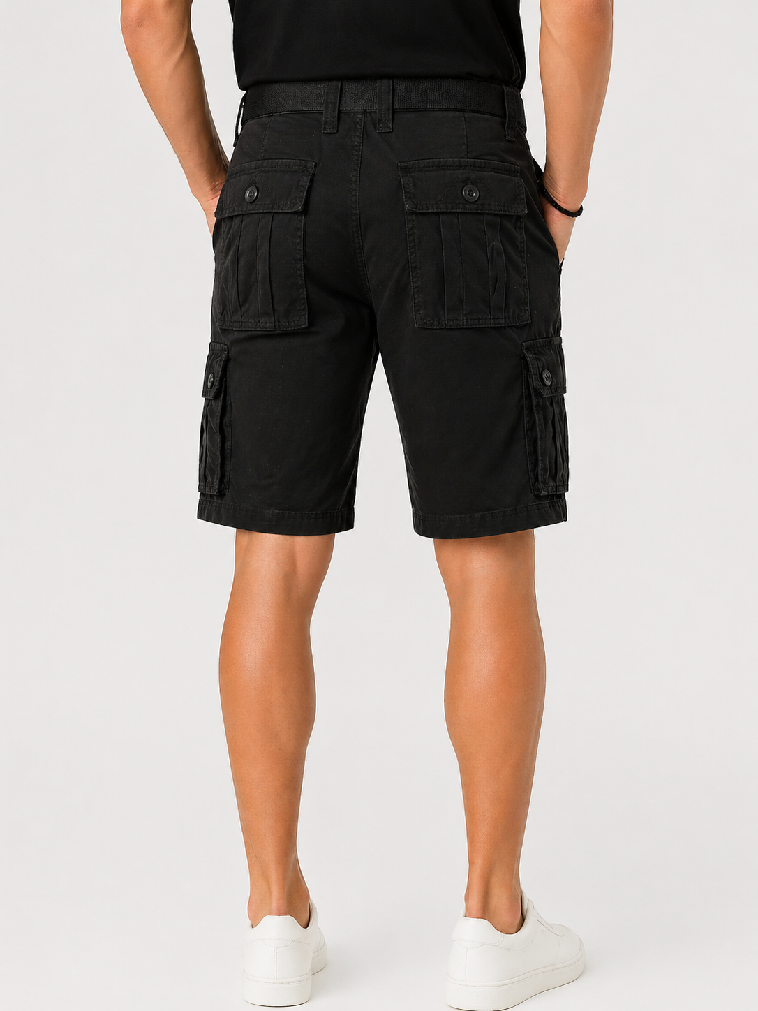 Men's Cargo Shorts Multiple Pockets Regular Fit